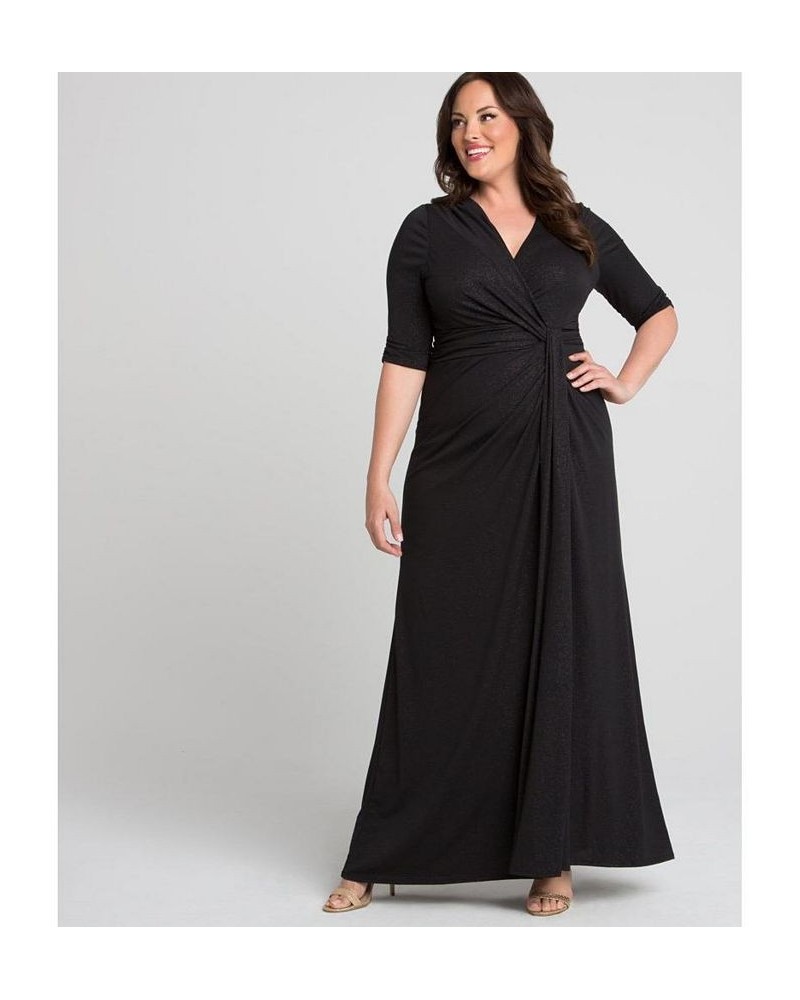 Women's Plus Size Romanced By Moonlight Gown Black $92.12 Dresses