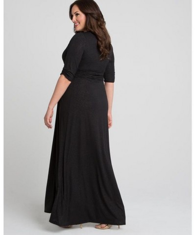 Women's Plus Size Romanced By Moonlight Gown Black $92.12 Dresses