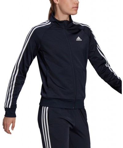 Women's 3-Stripe Tricot Track Jacket XS-4X Navy $21.01 Jackets