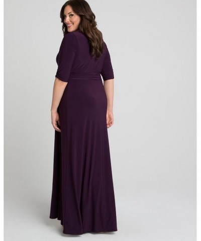 Women's Plus Size Romanced By Moonlight Gown Black $92.12 Dresses