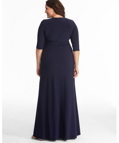 Women's Plus Size Romanced By Moonlight Gown Black $92.12 Dresses