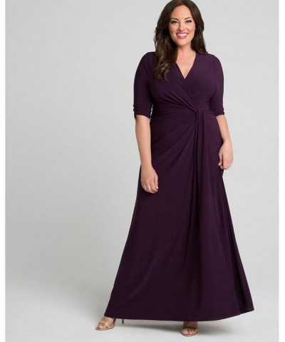 Women's Plus Size Romanced By Moonlight Gown Black $92.12 Dresses