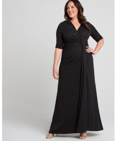 Women's Plus Size Romanced By Moonlight Gown Black $92.12 Dresses