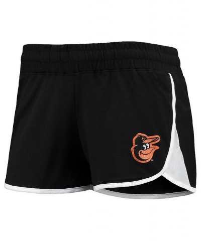 Women's Black Baltimore Orioles Stretch French Terry Shorts Black $18.00 Shorts