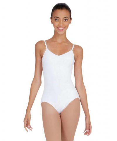 V-Neck Camisole Leotard White $18.38 Tops