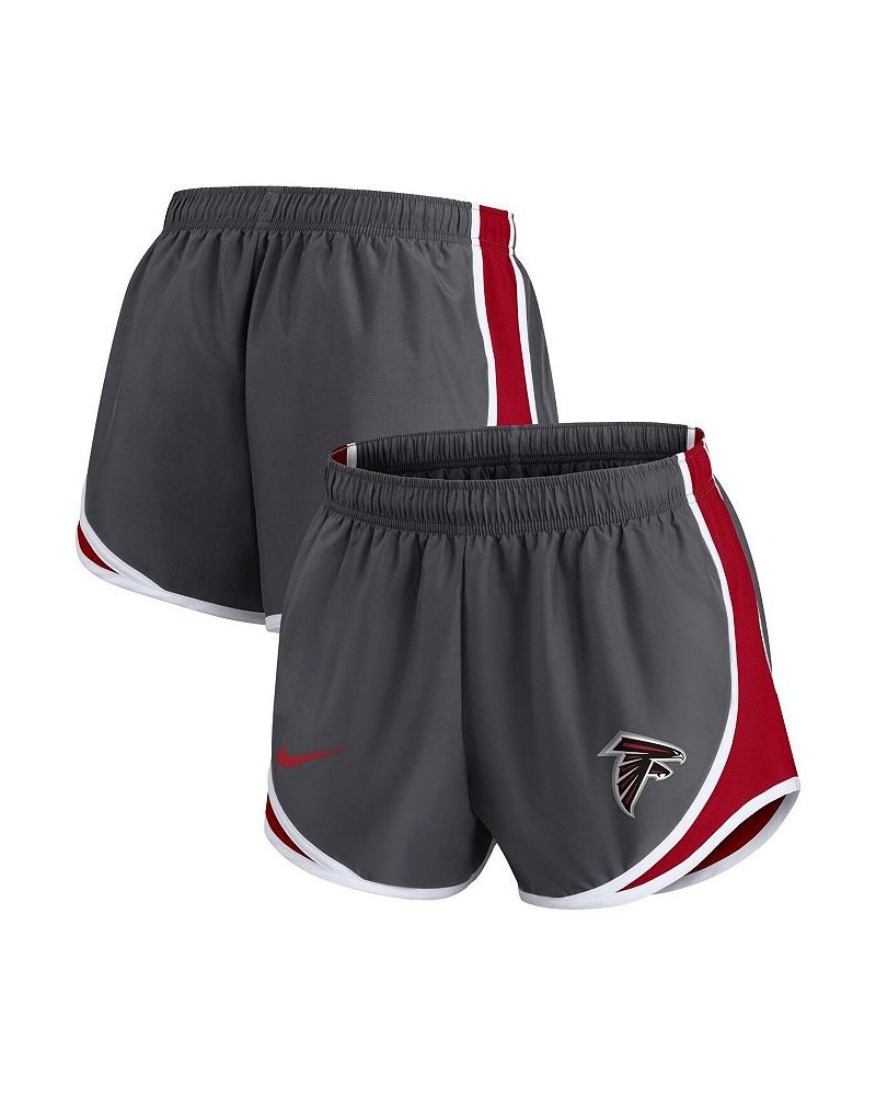 Women's Charcoal Atlanta Falcons Logo Performance Tempo Shorts Charcoal $32.99 Shorts