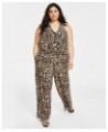 Plus Size Cheetah-Print Jumpsuit Ombre Cheetah $41.61 Pants