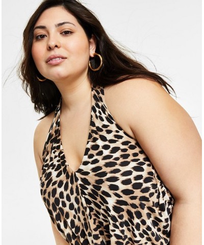 Plus Size Cheetah-Print Jumpsuit Ombre Cheetah $41.61 Pants