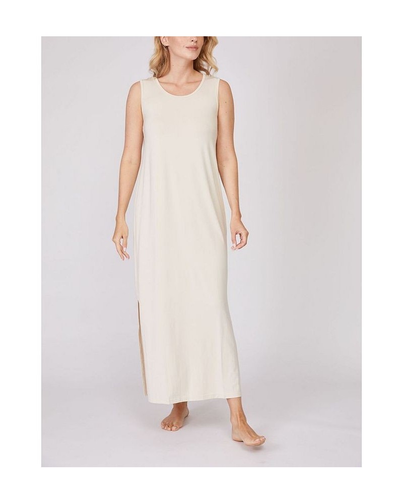 Pleated Back Drape Dress Tan/Beige $27.43 Sleepwear