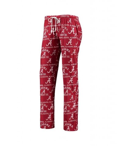 Women's Crimson White Alabama Crimson Tide Flagship Long Sleeve T-shirt and Pants Sleep Set Crimson, White $34.44 Pajama