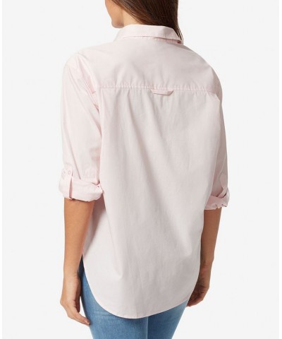 Women's Amanda Denim Jacket Button-Front Shirt & Bermuda Shorts Pink Parasol $26.26 Shorts