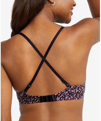 Natural Boost Add-a-Size Shaping Underwire Bra 9428 Slinky Daisy Print - Black $14.84 Bras