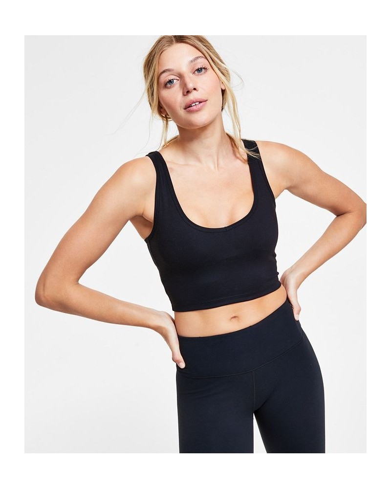 Women's Strappy Low-Impact Sports Bra Black $18.77 Bras