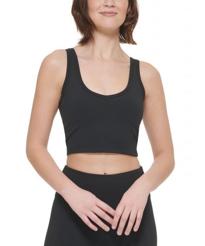 Women's Strappy Low-Impact Sports Bra Black $18.77 Bras