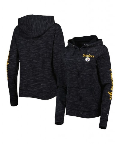 Women's Black Pittsburgh Steelers Reverse Full-Zip Hoodie Black $43.19 Sweatshirts