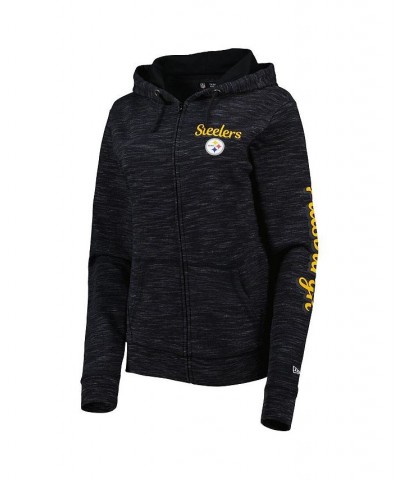 Women's Black Pittsburgh Steelers Reverse Full-Zip Hoodie Black $43.19 Sweatshirts