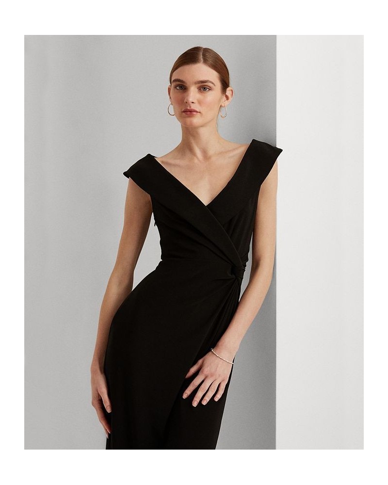 Jersey Off-the-Shoulder Gown Black $92.25 Dresses