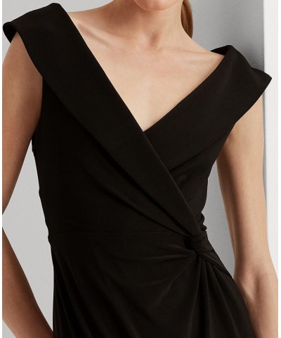 Jersey Off-the-Shoulder Gown Black $92.25 Dresses