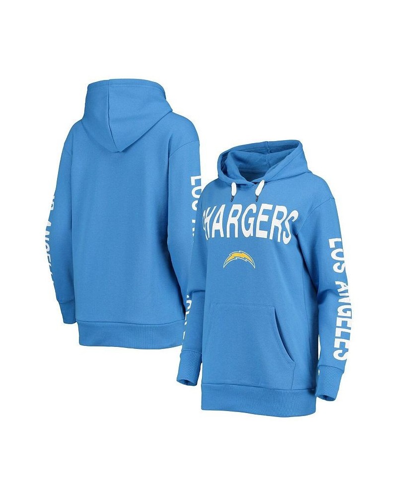 Women's Powder Blue Los Angeles Chargers Extra Point Pullover Hoodie Powder Blue $29.89 Sweatshirts