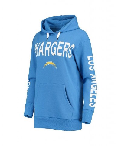 Women's Powder Blue Los Angeles Chargers Extra Point Pullover Hoodie Powder Blue $29.89 Sweatshirts