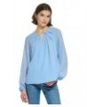 Women's Keyhole-Neck Blouse Dusk $28.61 Tops