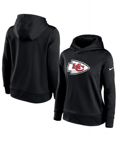 Women's Black Kansas City Chiefs Performance Pullover Hoodie Black $48.59 Sweatshirts