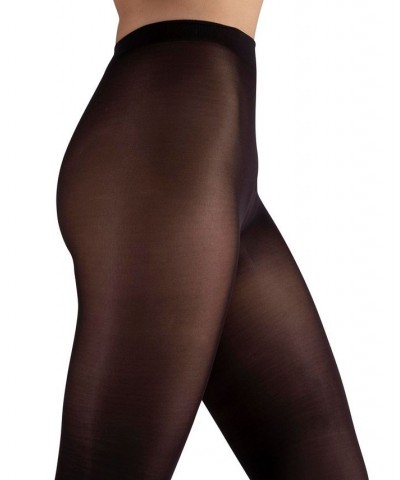 Women's Italian Made Fleece Leggings Black $17.20 Hosiery