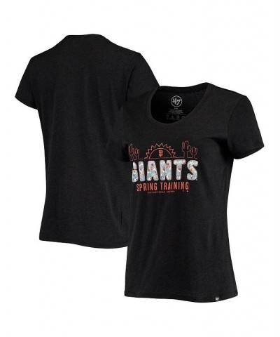 Women's Black San Francisco Giants Spring Training Floral Fill Club T-shirt Black $22.50 Tops