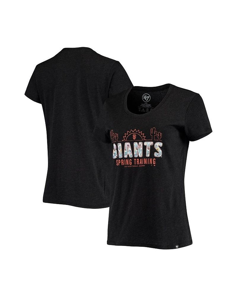 Women's Black San Francisco Giants Spring Training Floral Fill Club T-shirt Black $22.50 Tops