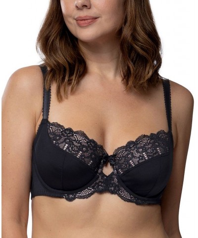 Women's Celine Non Padded Lace Underwire Bra Black $11.56 Bras