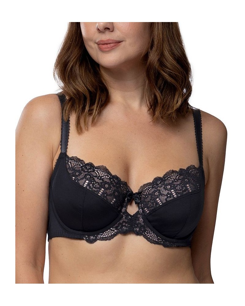 Women's Celine Non Padded Lace Underwire Bra Black $11.56 Bras