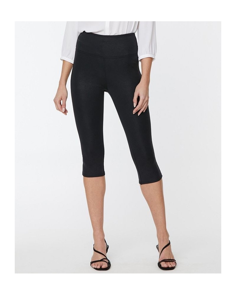 Women's Pull-On Skinny Legging Capri Pants Black $54.45 Pants