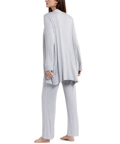 Maternity Nursing Pajama Set Gray $42.40 Sleepwear