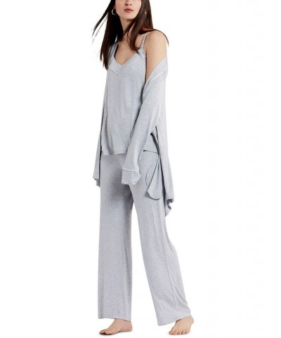 Maternity Nursing Pajama Set Gray $42.40 Sleepwear