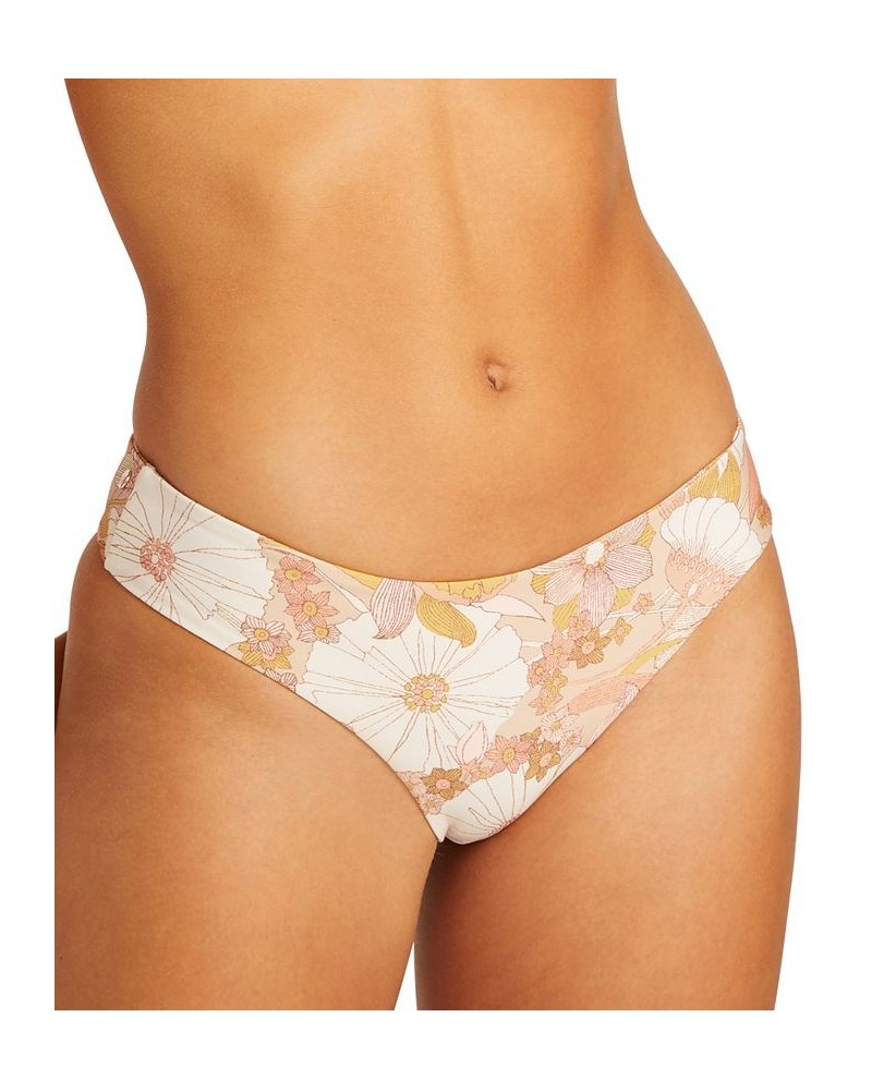 Juniors' Bloom Shaka Cheeky Bikini Bottoms Hazelnut $23.78 Swimsuits