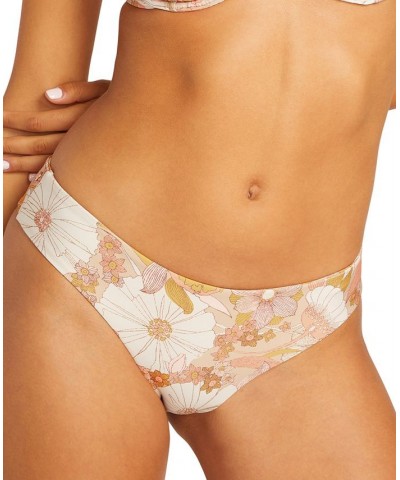 Juniors' Bloom Shaka Cheeky Bikini Bottoms Hazelnut $23.78 Swimsuits