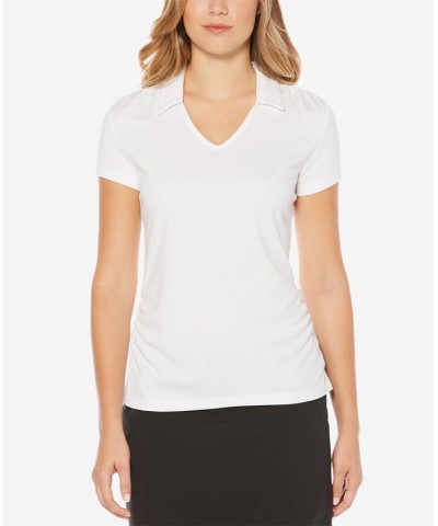 AirFlux V-Neck Golf Polo White $15.75 Tops