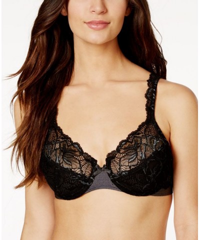 Women's Lace Desire 2-Ply Underwire Comfort Bra 6543 Black $17.97 Bras