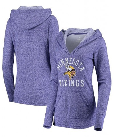 Women's Branded Purple Minnesota Vikings Doubleface Slub Pullover Hoodie Purple $38.25 Sweatshirts