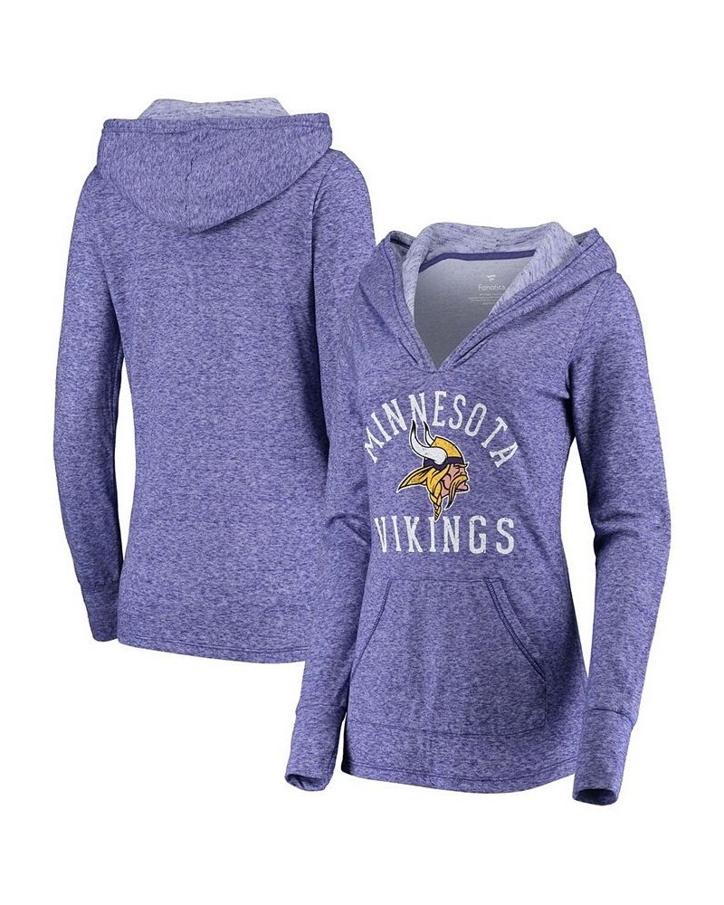 Women's Branded Purple Minnesota Vikings Doubleface Slub Pullover Hoodie Purple $38.25 Sweatshirts