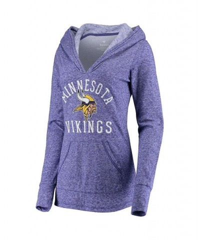 Women's Branded Purple Minnesota Vikings Doubleface Slub Pullover Hoodie Purple $38.25 Sweatshirts