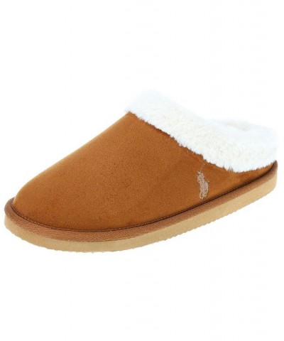 Women's Polo Charlotte Scuff Slippers Tan/Beige $37.10 Shoes