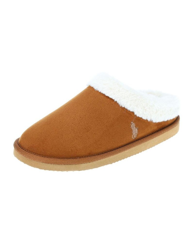 Women's Polo Charlotte Scuff Slippers Tan/Beige $37.10 Shoes