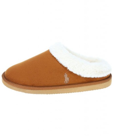 Women's Polo Charlotte Scuff Slippers Tan/Beige $37.10 Shoes