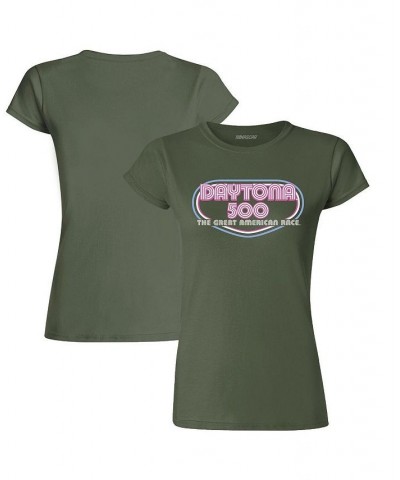 Women's Olive 2023 Daytona 500 Vintage-Like T-shirt Olive $20.64 Tops