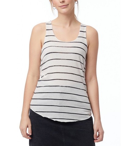 Women's Meegs Racer Tank Top White $14.40 Tops