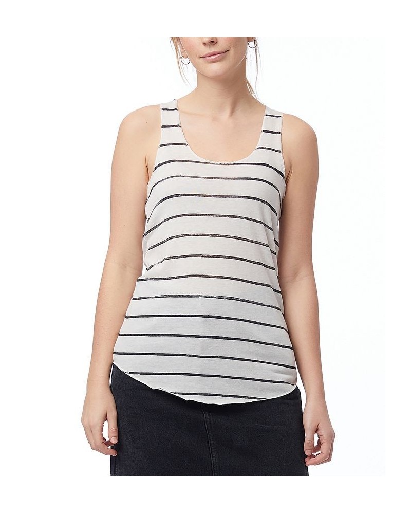 Women's Meegs Racer Tank Top White $14.40 Tops