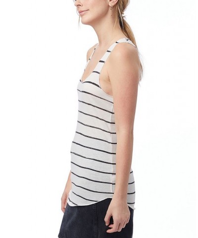 Women's Meegs Racer Tank Top White $14.40 Tops