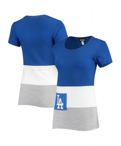 Women's Royal Los Angeles Dodgers Fitted T-shirt Royal $34.79 Tops