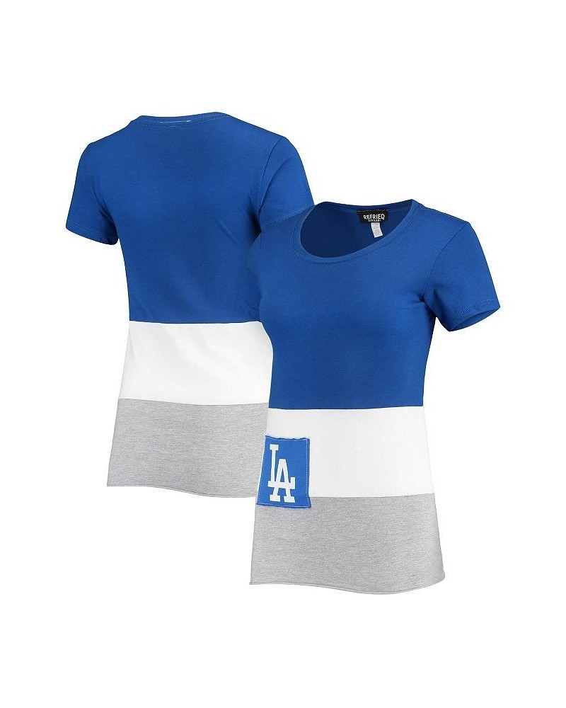 Women's Royal Los Angeles Dodgers Fitted T-shirt Royal $34.79 Tops